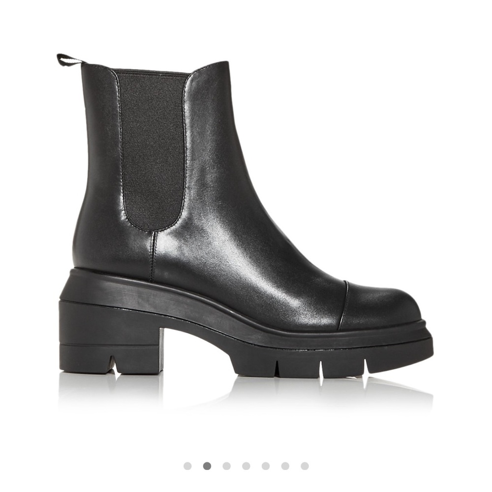 Stuart Weitzman Norah Platform Block Heel Chelsea Boots